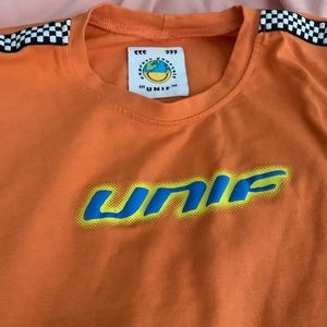 UNIF DEADSTOCK DERBY BABY TEE - SIZE LARGE